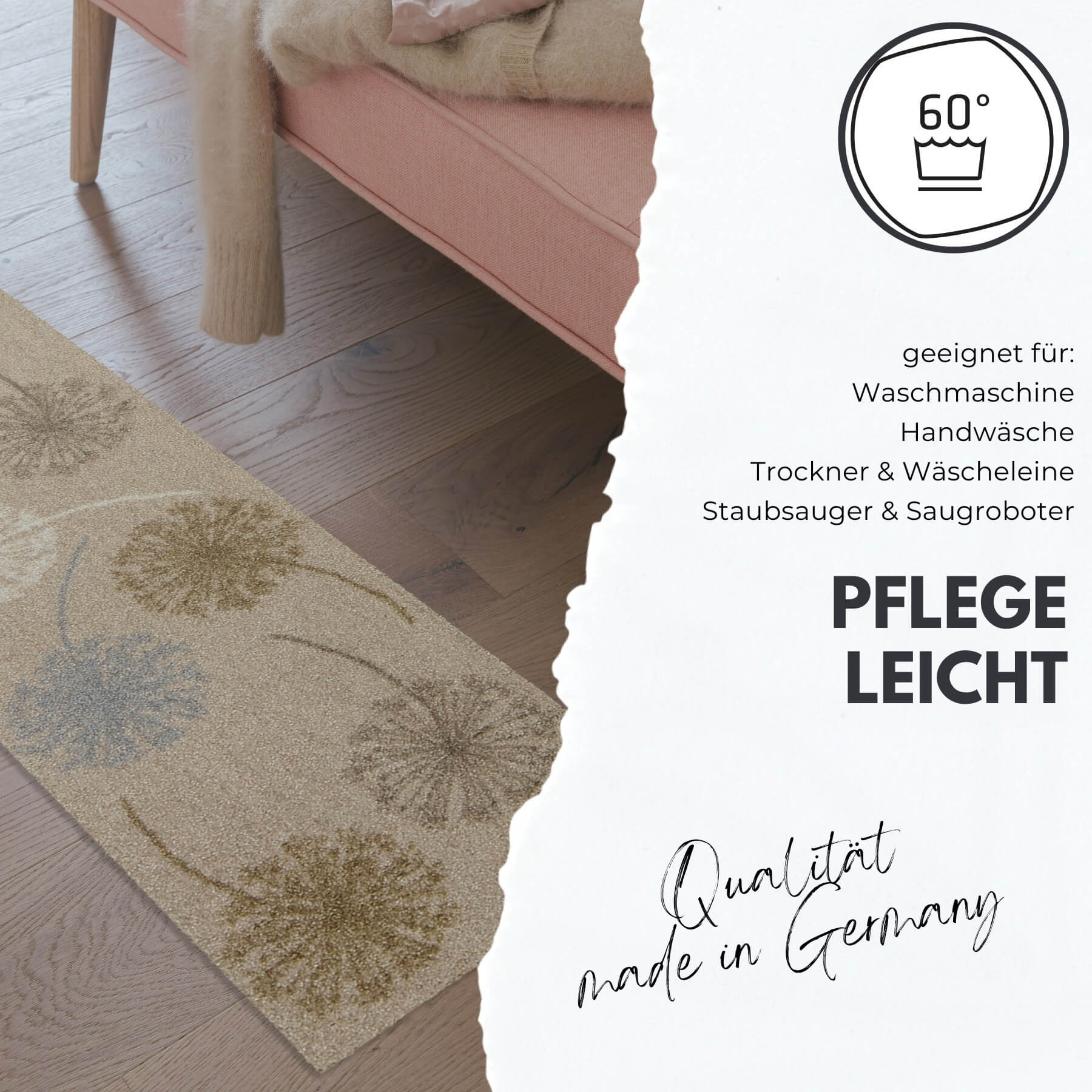 Fußmatte 75x120 Nestor Denim blau