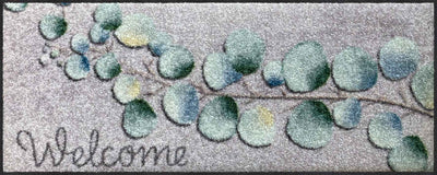 Fußabtreter klein 30x75 Eucalyptus Welcome grün