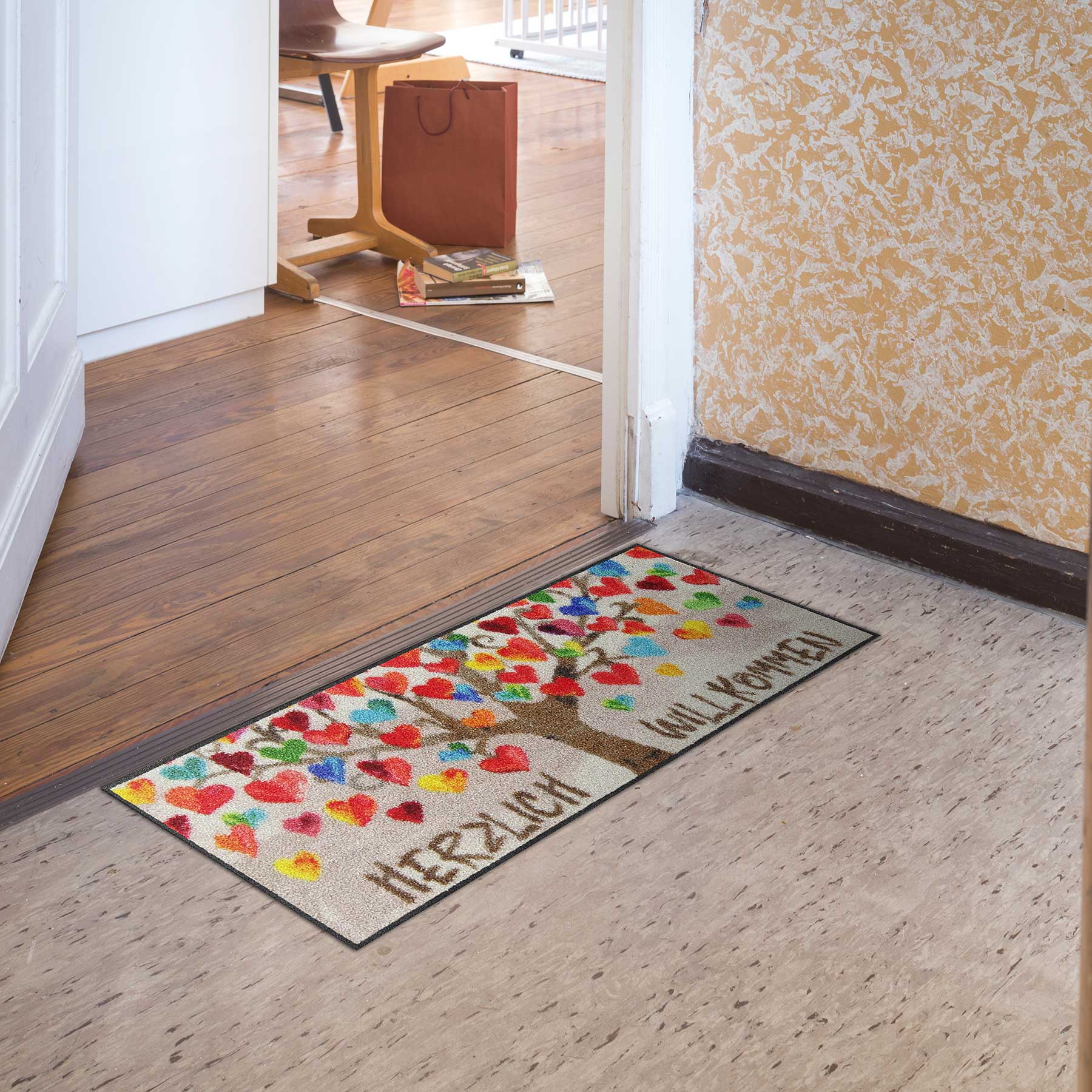 Fußabtreter klein 30x75 Herzbaum