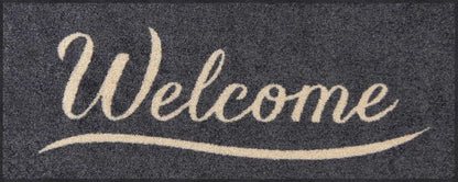Fußabtreter klein 30x75 Simply Welcome grey anthrazit
