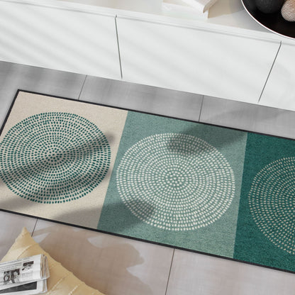 Teppichläufer 75x190 Nestor sage-beige blau