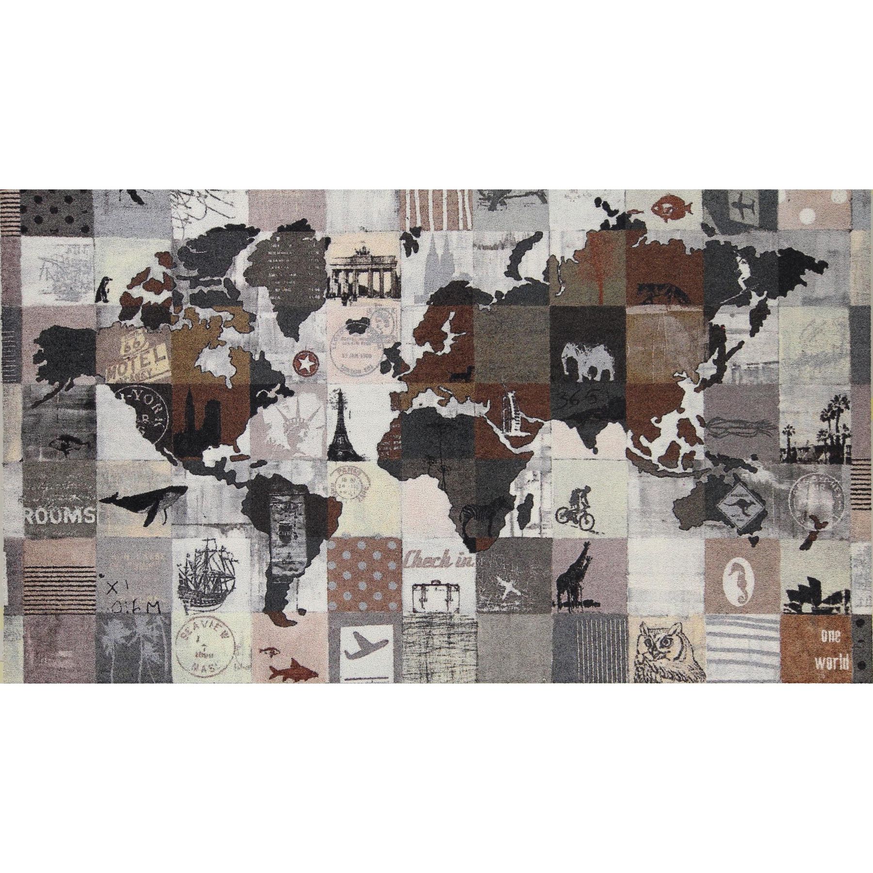 Wohnteppich 120x200 One World braun