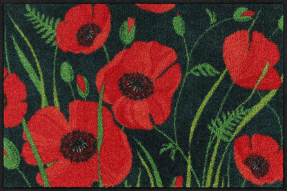 Fußmatte 50x75 Poppys of Maivi rot