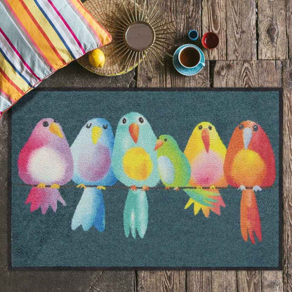 Fußmatte 50x75 Rainbow Birds