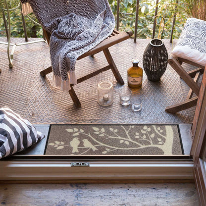 Fußabtreter klein 30x75 Skandi Birds taupe