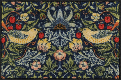 Fußmatte 50x75 Strawberry Thief blue