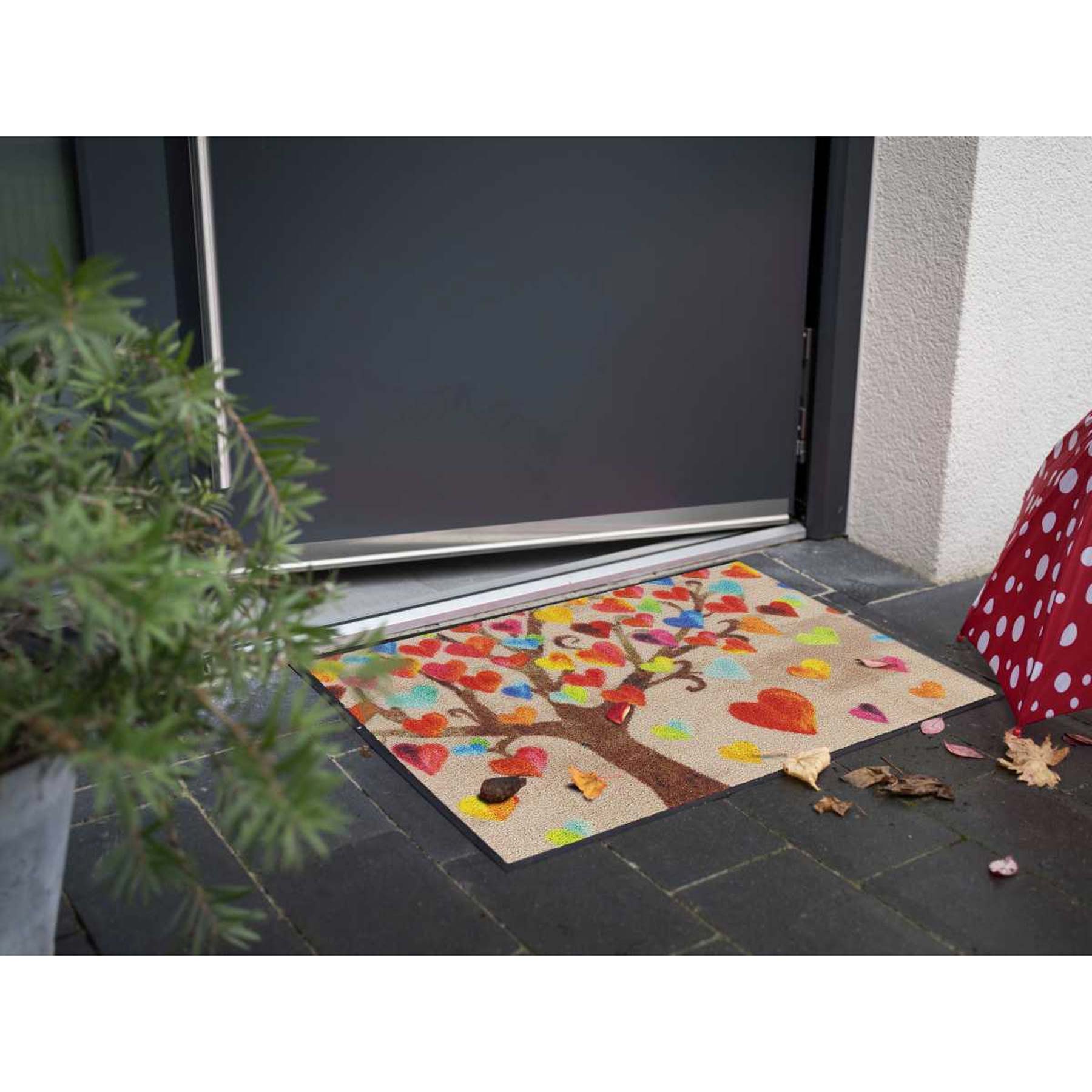 Fußmatte 50x75 Tree of Love beige