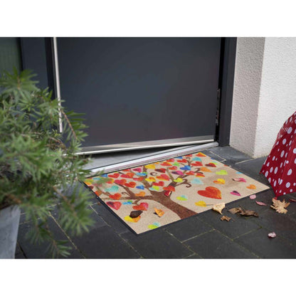 Fußmatte 50x75 Tree of Love beige