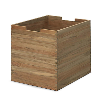 Cutter Box groß mit Rollen Teak S1920420