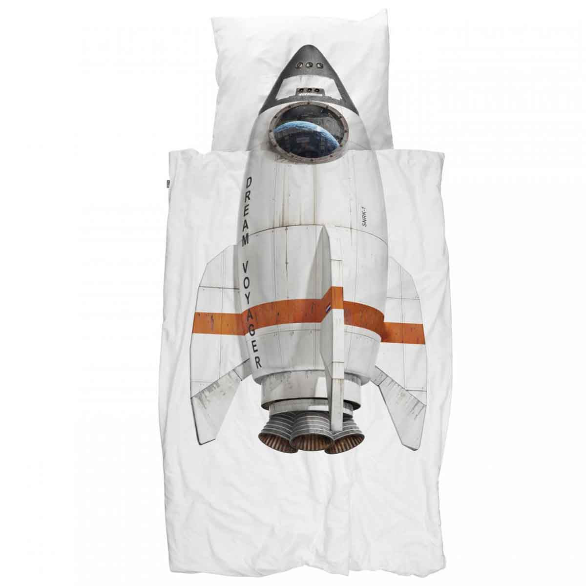 Snurk Bettwäsche Rocket Rakete 135 x 200 cm 100% Baumwolle