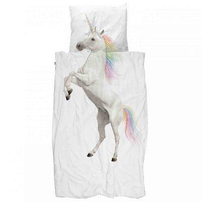 Kinder Bettwäsche-Set Unicorn - traumhaftes Einhorn in Pastelltönen