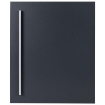 Standbriefkasten mit Zeitungsfach anthrazit (RAL 7016) SBox 110R-b Briefkasten mit Pfosten (einbetonieren) Rechtsanschlag