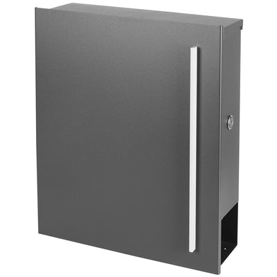 Standbriefkasten SBox 110b mit Zeitungsfach dunkelgrau