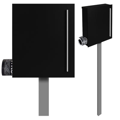 Standbriefkasten SBox 110b mit Zeitungsfach schwarz