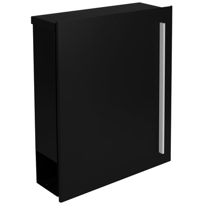 Standbriefkasten SBox 110b mit Zeitungsfach schwarz