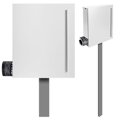 Standbriefkasten SBox 110b mit Zeitungsfach weiß