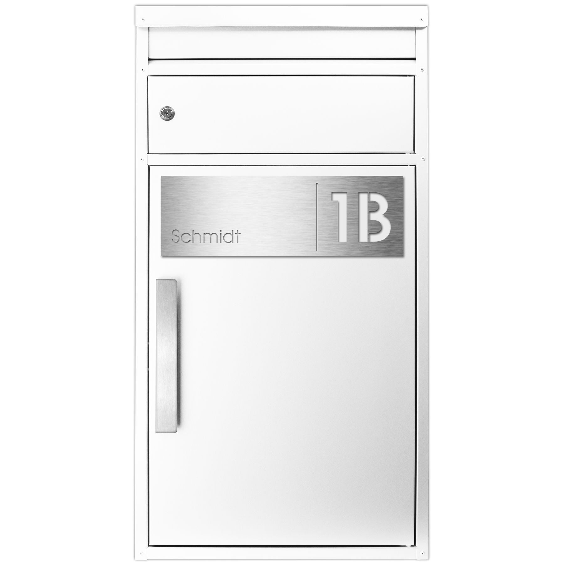 Paketbox personalisiert mit Briefeinwurf