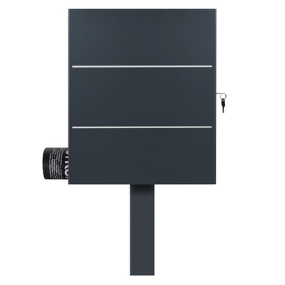 Standbriefkasten mit Zeitungsfach anthrazit SBox 141b