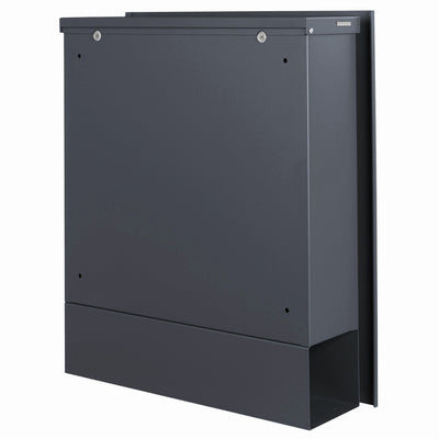 Standbriefkasten mit Zeitungsfach anthrazit SBox 141b