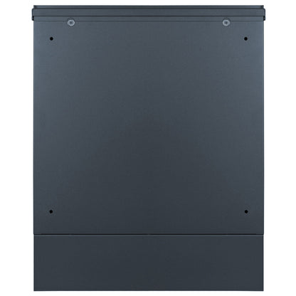 Standbriefkasten mit Zeitungsfach anthrazit (RAL 7016) SBox 141R b Briefkasten mit Pfosten (einbetonieren)