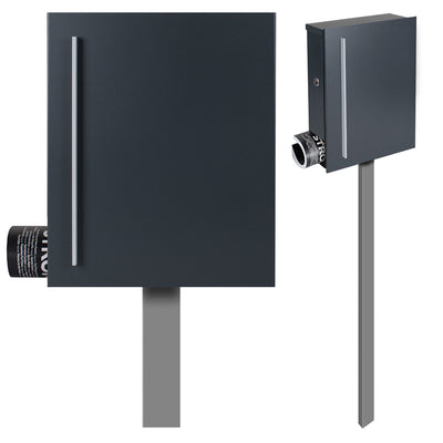 Standbriefkasten SBox 110Rb mit Zeitungsfach anthrazit