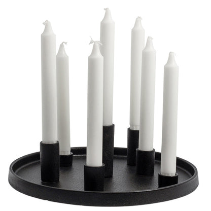 Storefactory Lingsberg Kerzenhalter glossy black / schwarz D 29 cm
