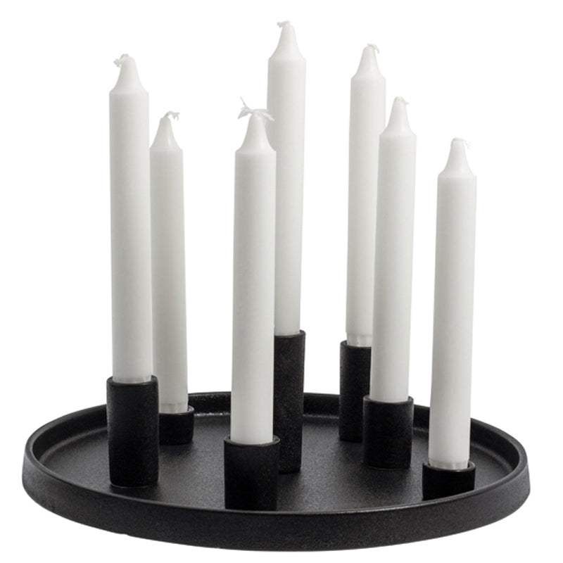 Storefactory Lingsberg Kerzenhalter glossy black / schwarz D 29 cm