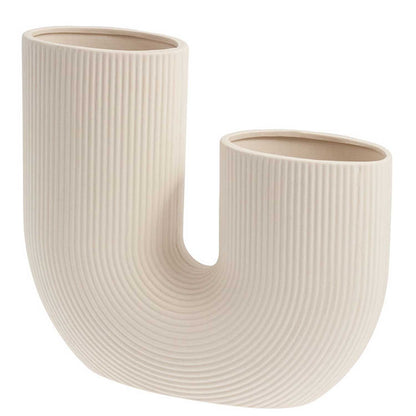 Storefactory vaas keramiek beige (24 centimeter x 7 Storefactory vaas keramiek beige (24 centimeter x 7