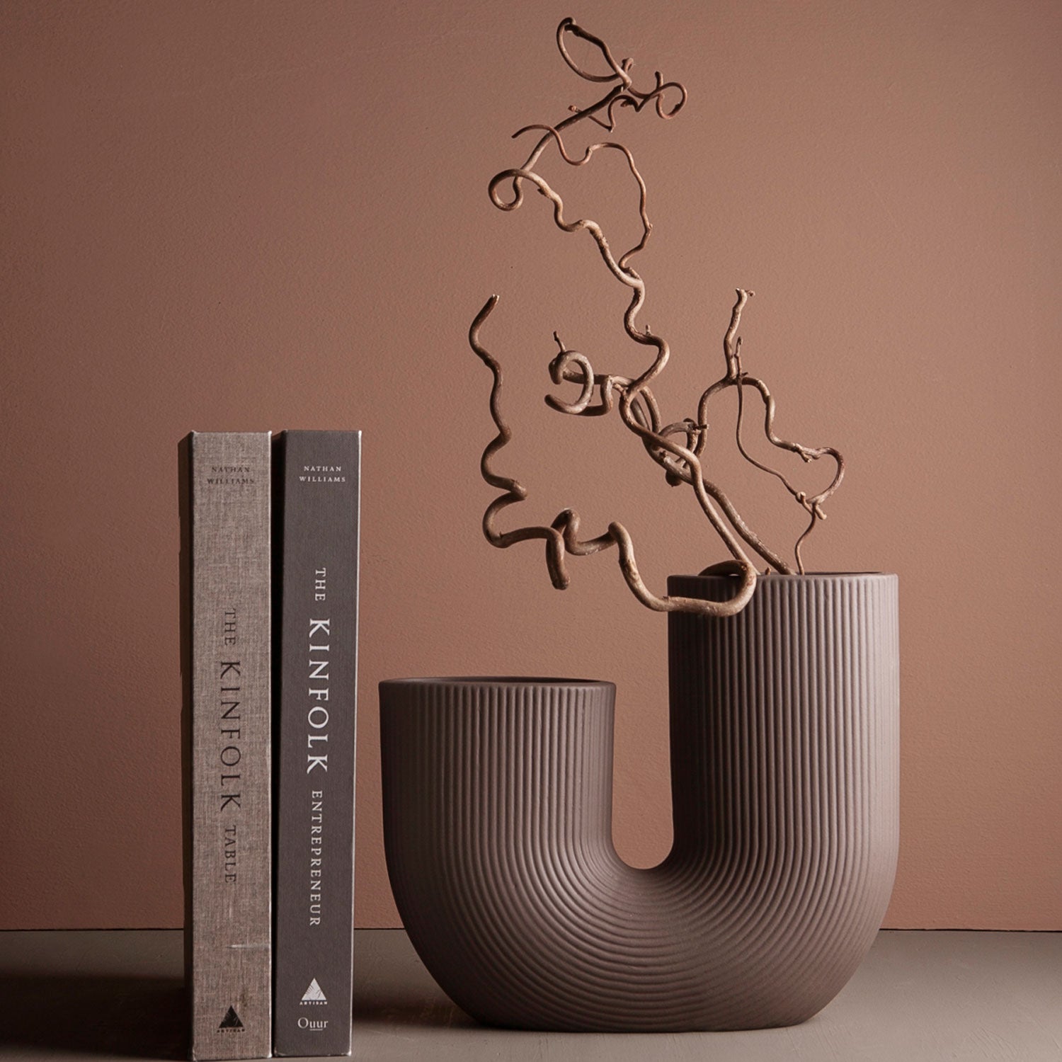 Storefactory Stråvalla Vase braun 21 cm