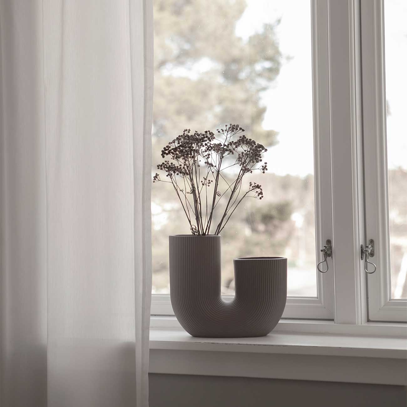 Storefactory Stråvalla Vase braun 21 cm