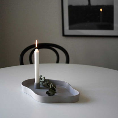 Storefactory Vänern Kerzenhalter weiß Länge 34 cm