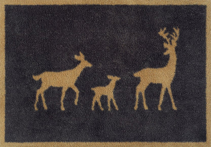 Fußmatte Deer Family Gold 60x85