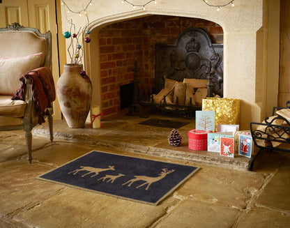 Fußmatte Deer Family Gold 60x85