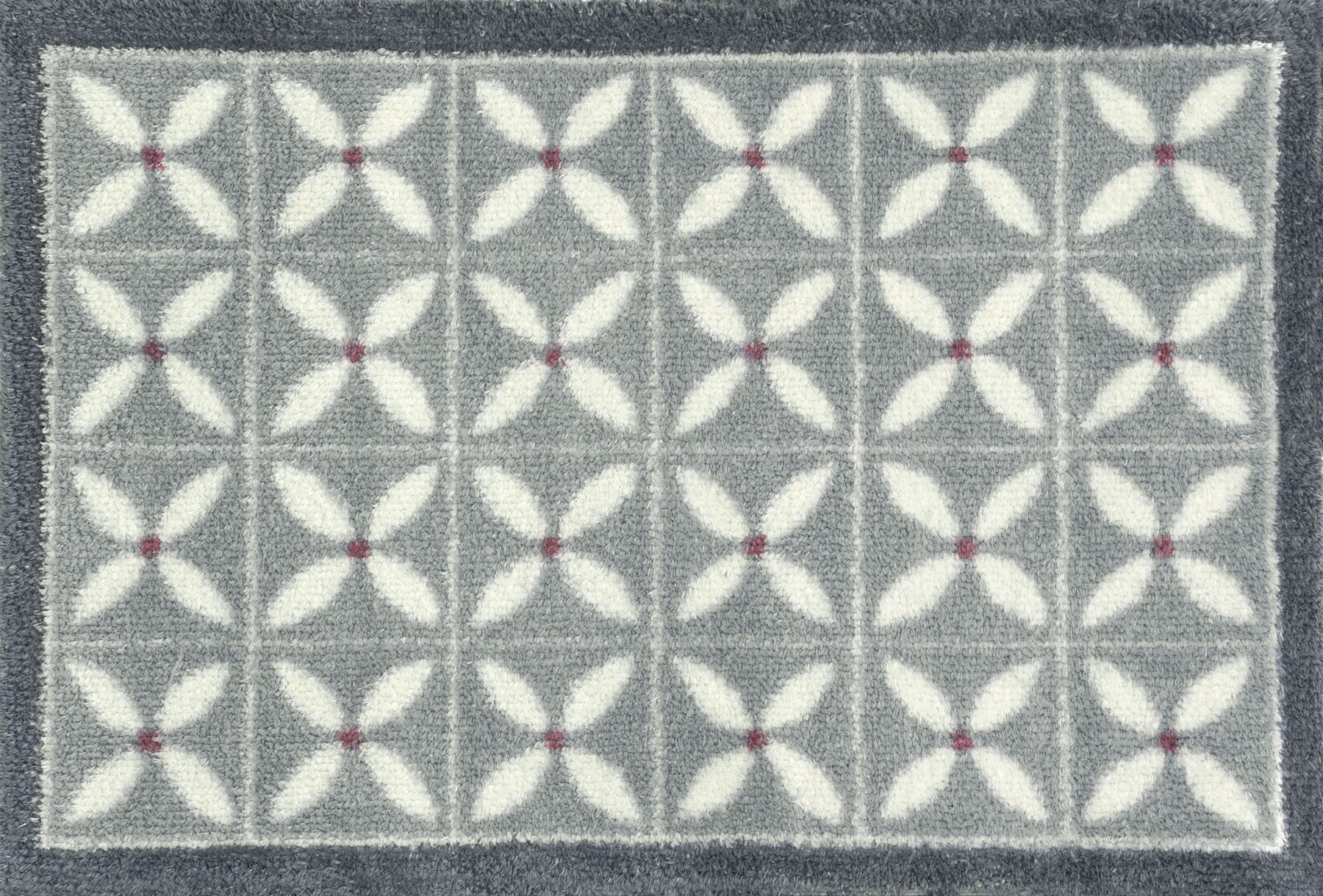 Fußmatte 40x60 Flower Fields Grey grau