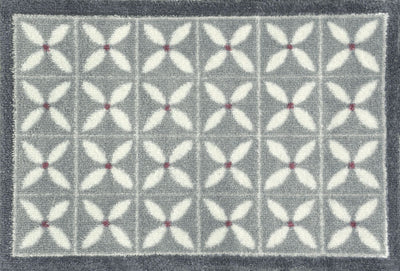Fußmatte 40x60 Flower Fields Grey grau