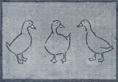 Fußmatte 60x85 Ducks grau
