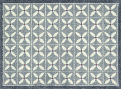 Fußmatte 60x85 Flower Fields Grey grau