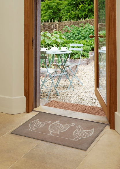 Fußmatte 60x85 Hens beige