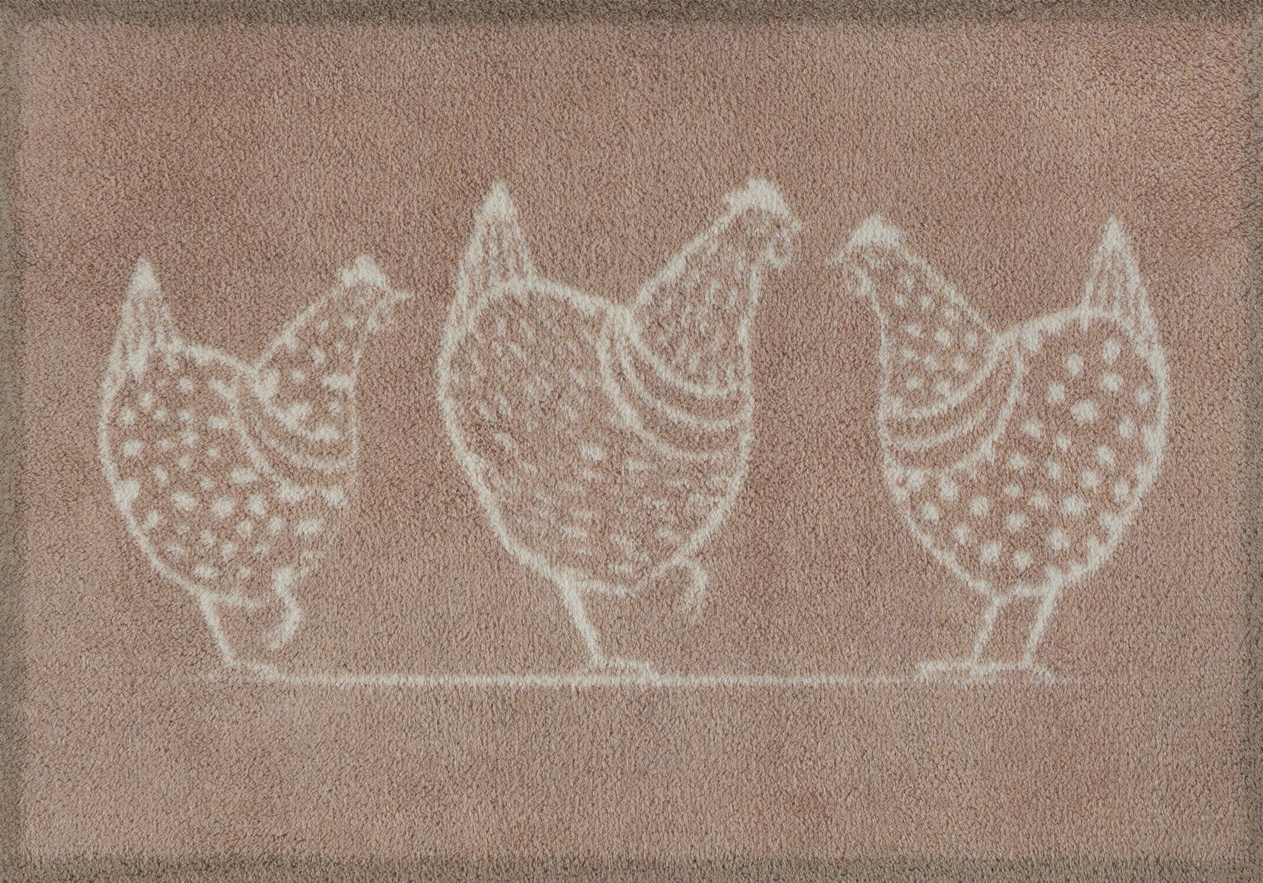 Fußmatte 60x85 Hens beige