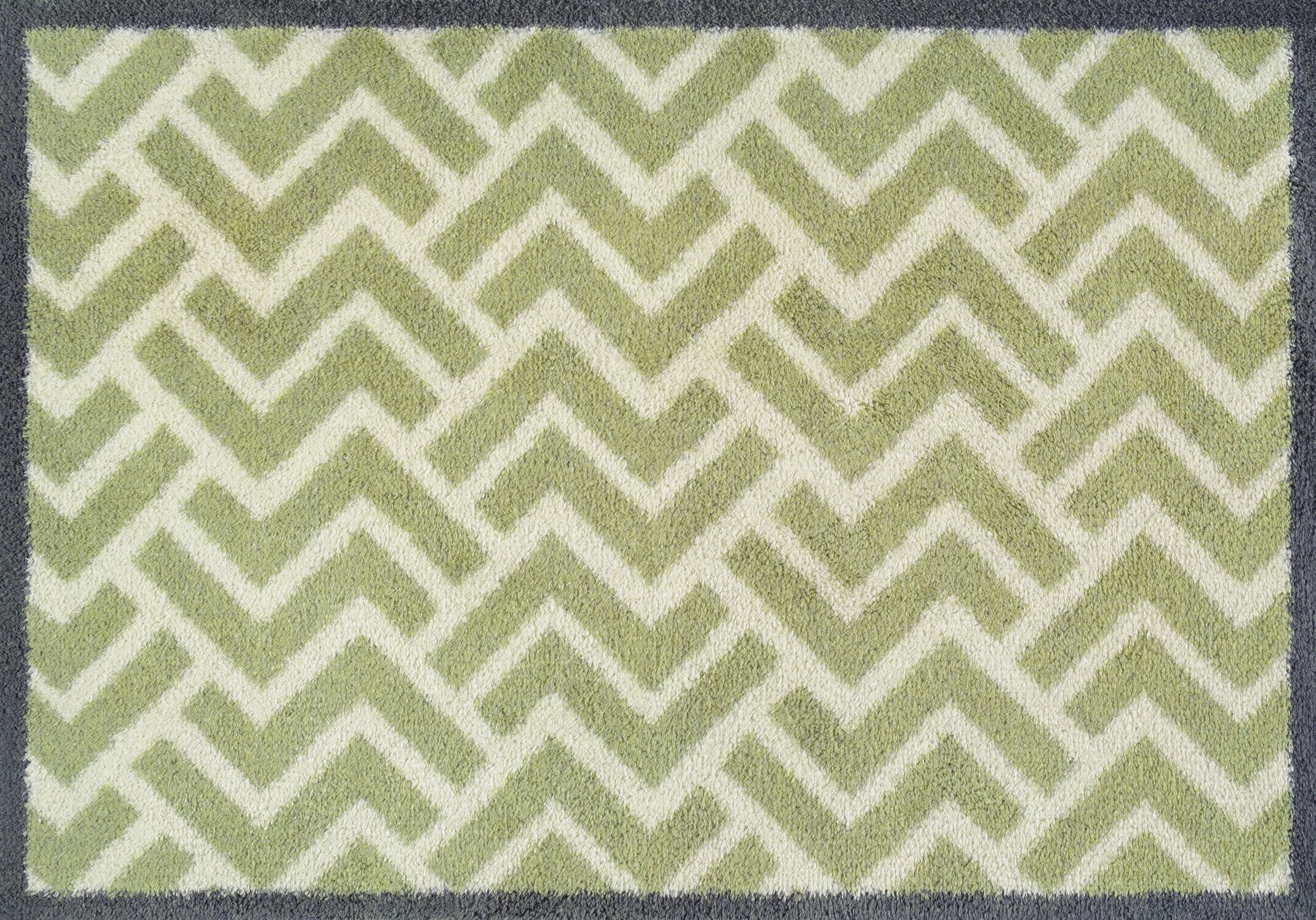 Fußmatte 60x85 Herringbone Green grün