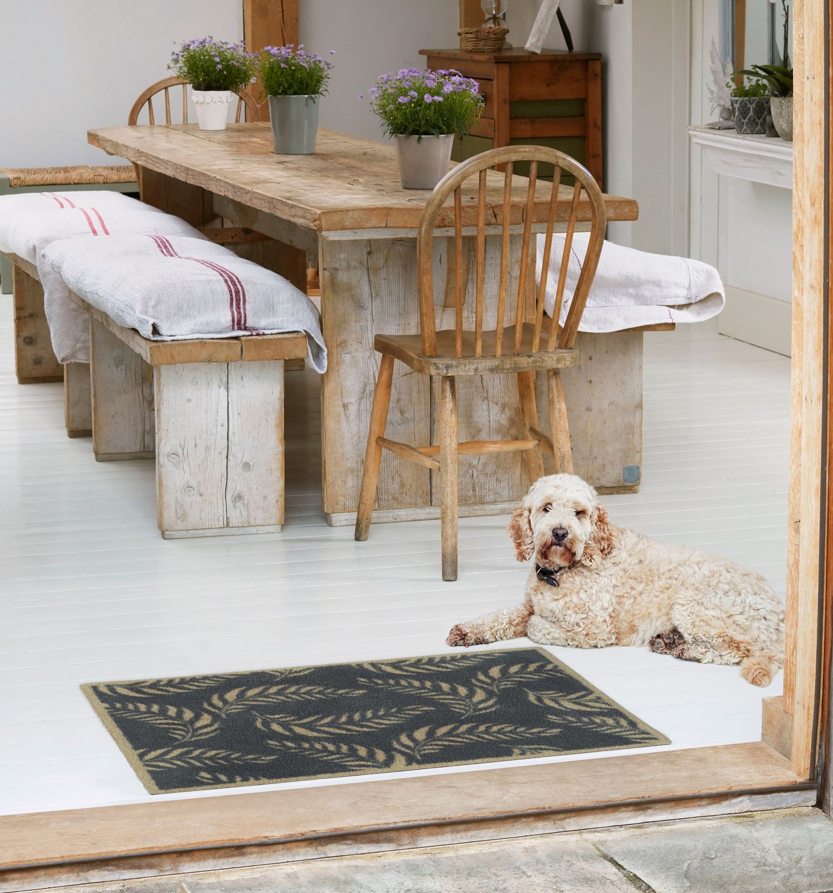 Fußmatte 60x85 Leaf Scroll