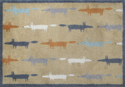 Fußmatte 60x85 Running Mr Fox Multi