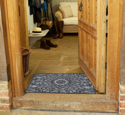 Fußmatte 60x85 St James Ceiling Grey blau