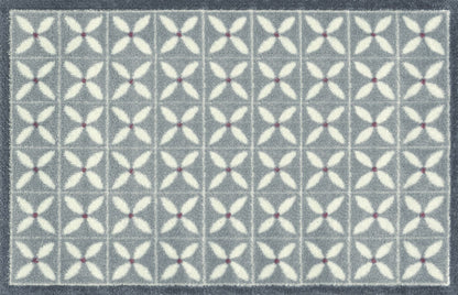 Fußmatte 75x120 Flower Fields Grey grau