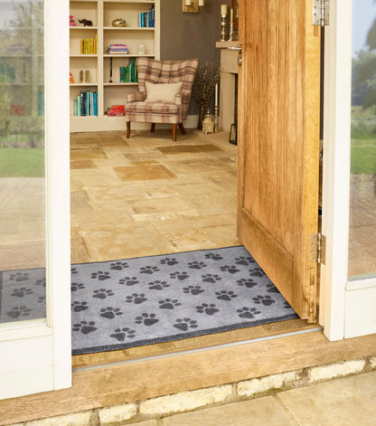Fußmatte 75x120 Paws Grey grau