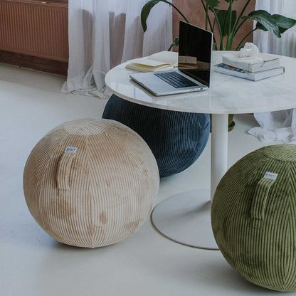 Sitzball Vlip 60-65 cm beige Breitcord