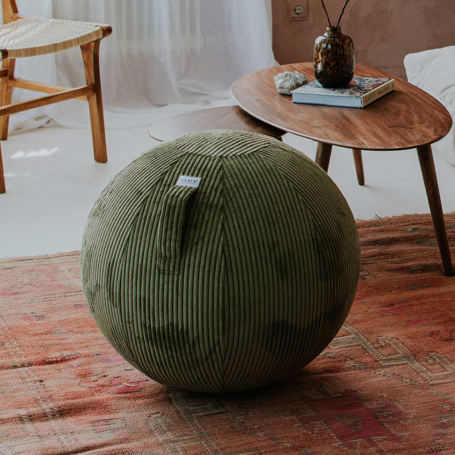 Sitzball Vlip 60-65 cm olive Breitcord