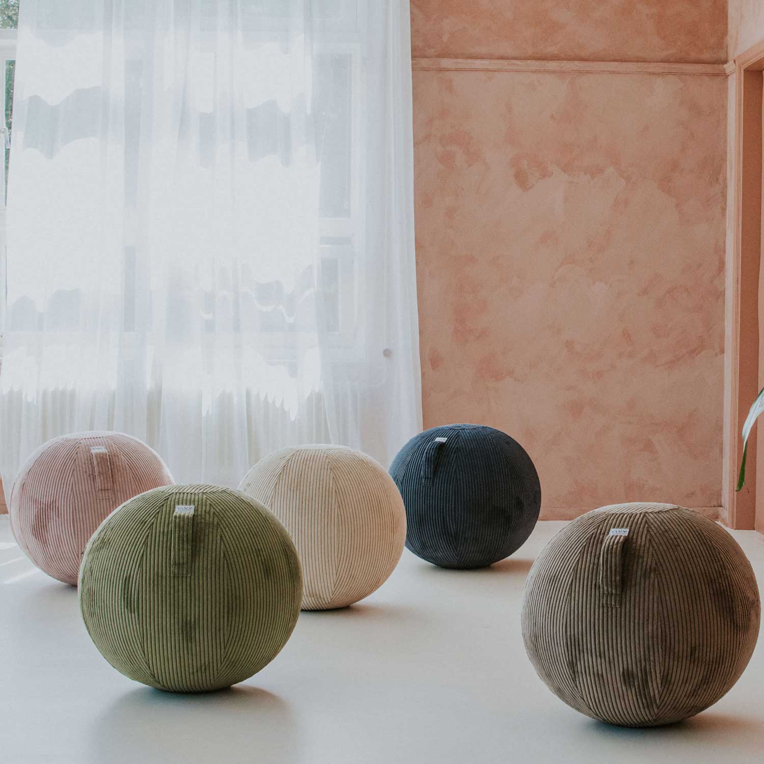 Sitzball Vlip 60-65 cm rosewood Breitcord