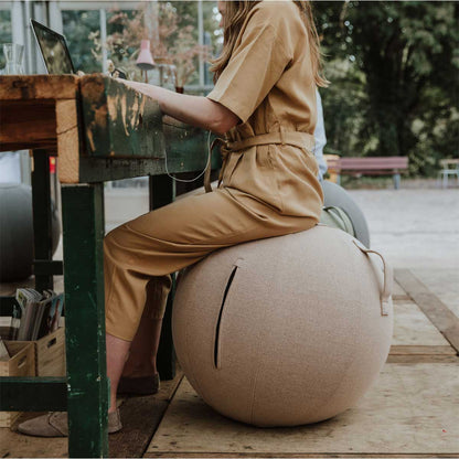 Sova Stoff-Sitzball 60-65 cm Ash