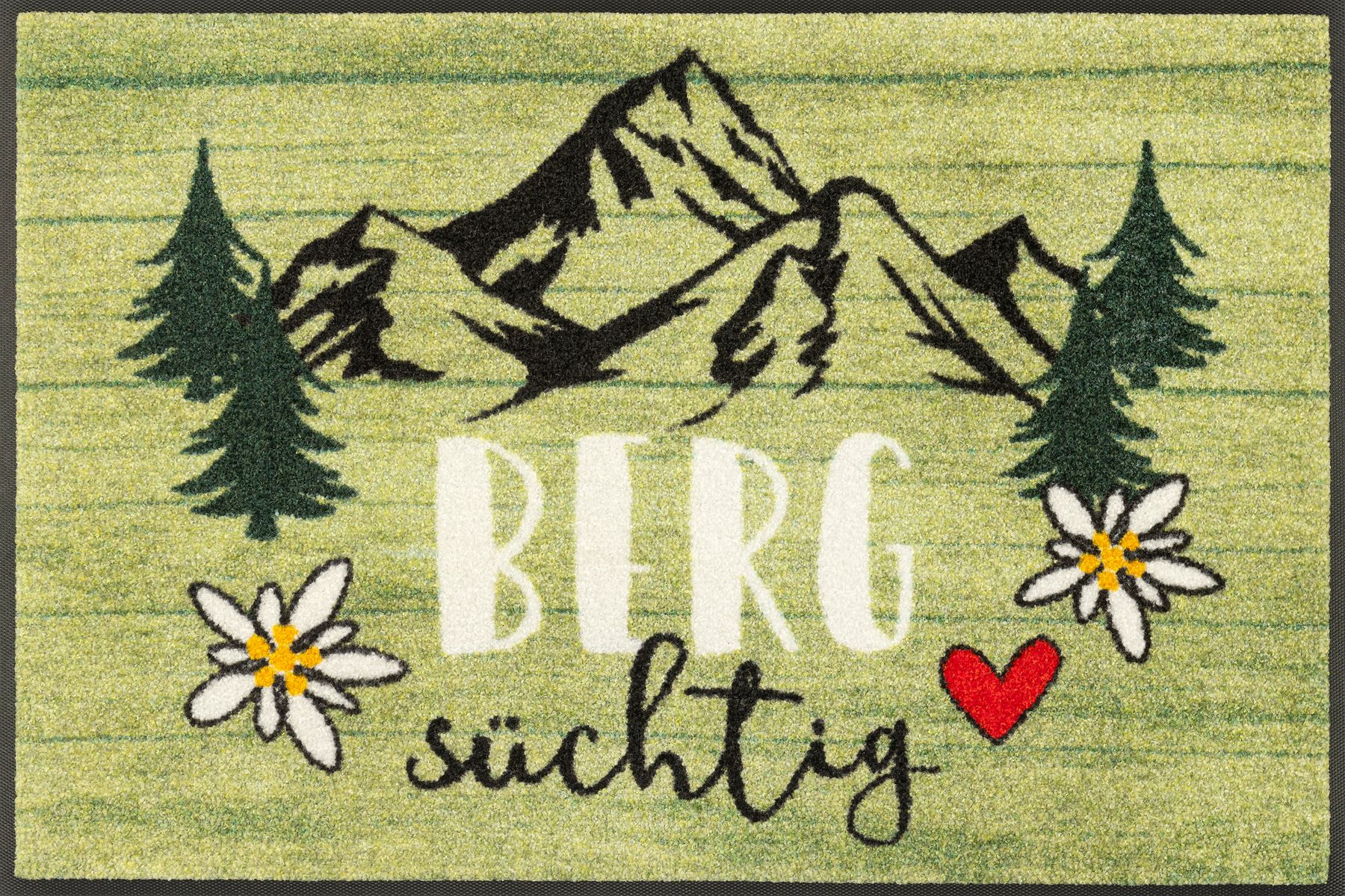 Fußmatte 50x75 Bergsüchtig grün